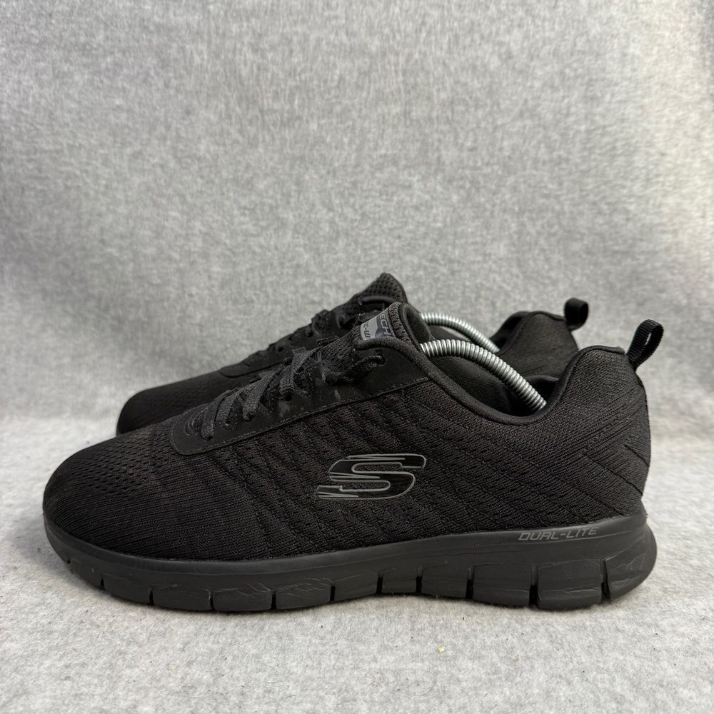 Skechers Shoes‎ Womens Size 9.5 Black Light Weight Memory Foam Walking Sneakers